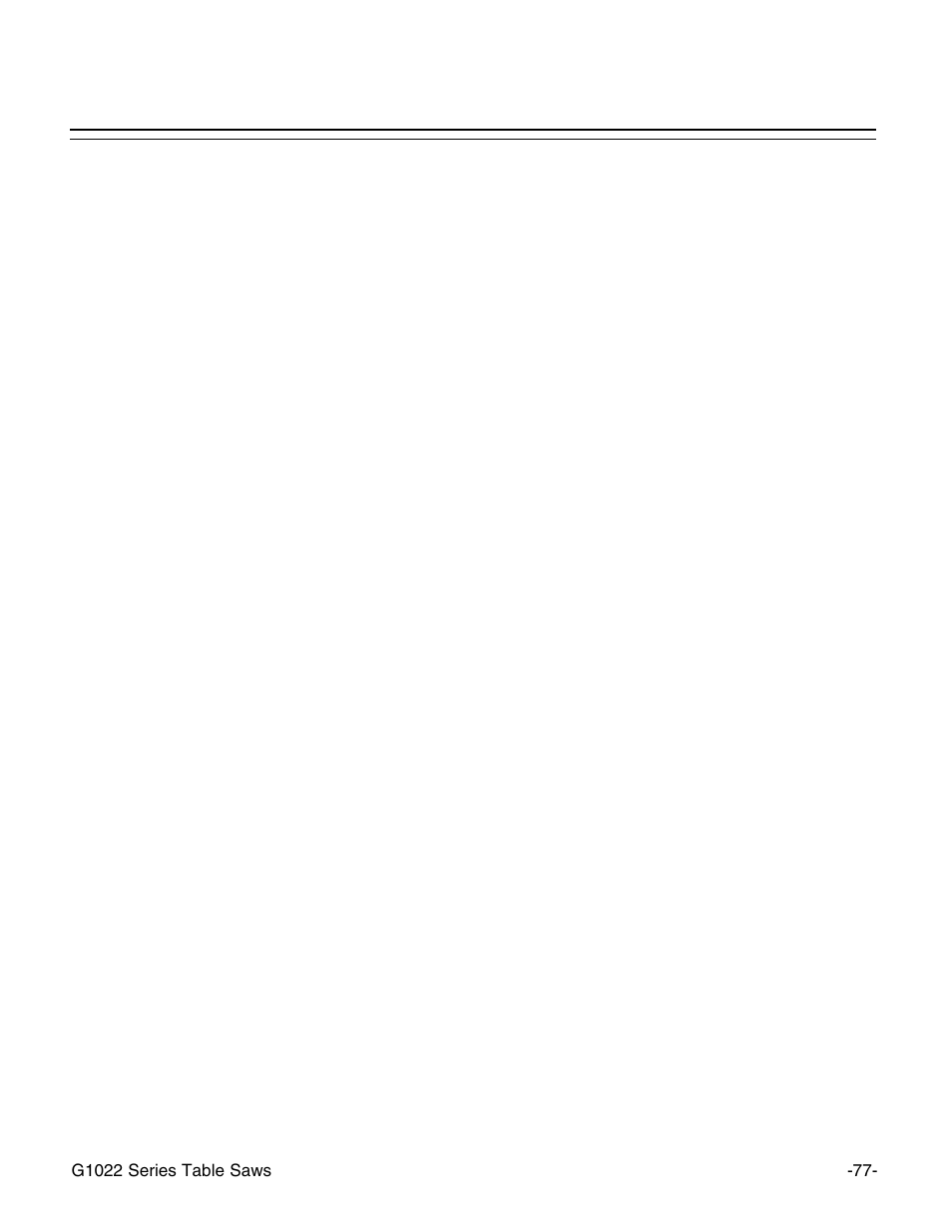 Grizzly Model G1022proz User Manual | Page 79 / 84
