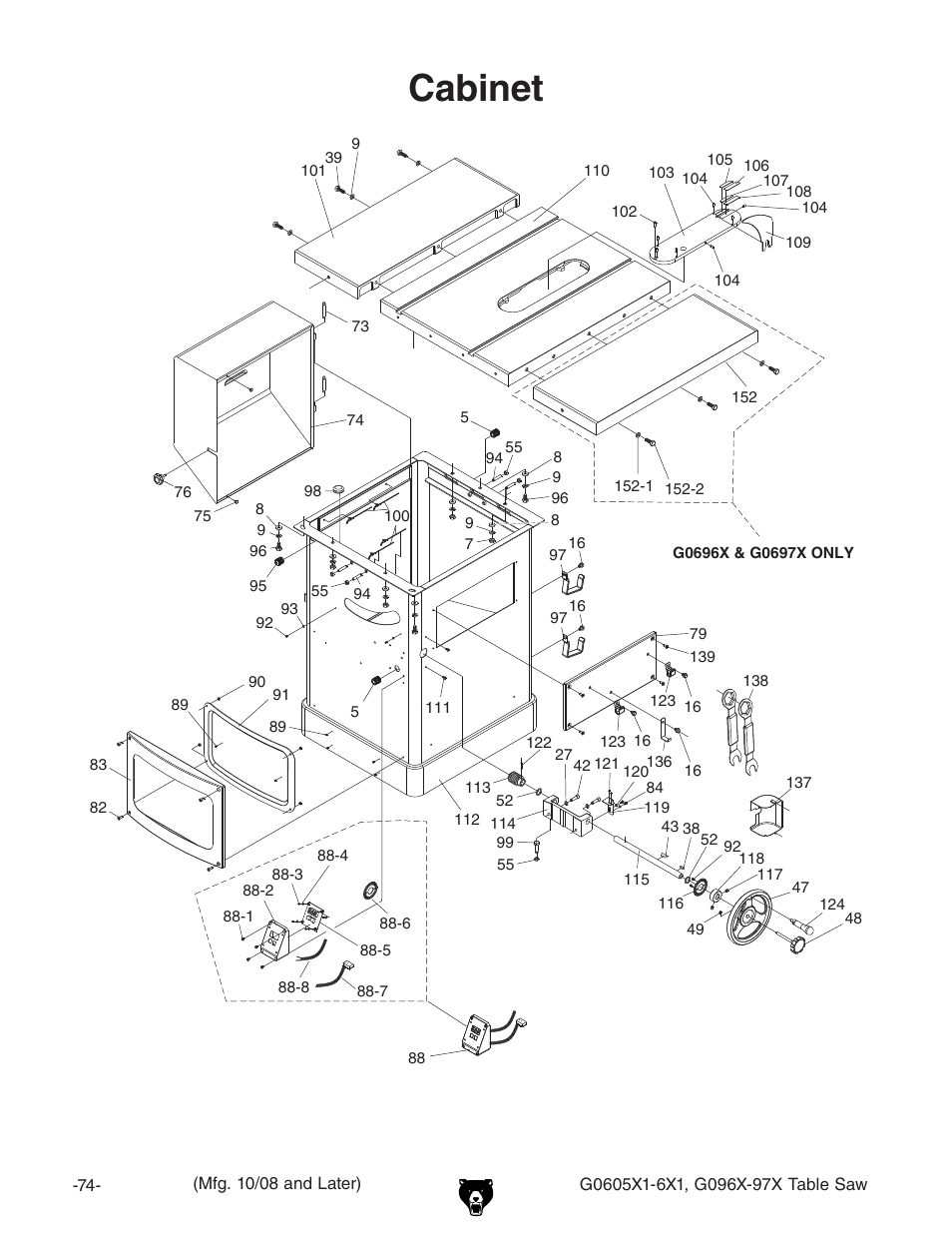 Cabinet | Grizzly G0696X1-97X User Manual | Page 4 / 12