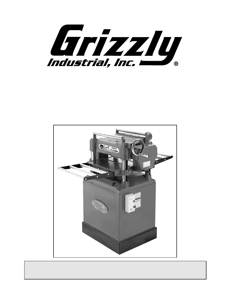 Grizzly G1021Z User Manual | 39 pages