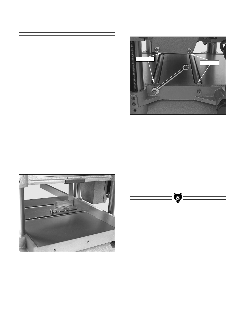 Bed rollers | Grizzly G1021Z User Manual | Page 24 / 39