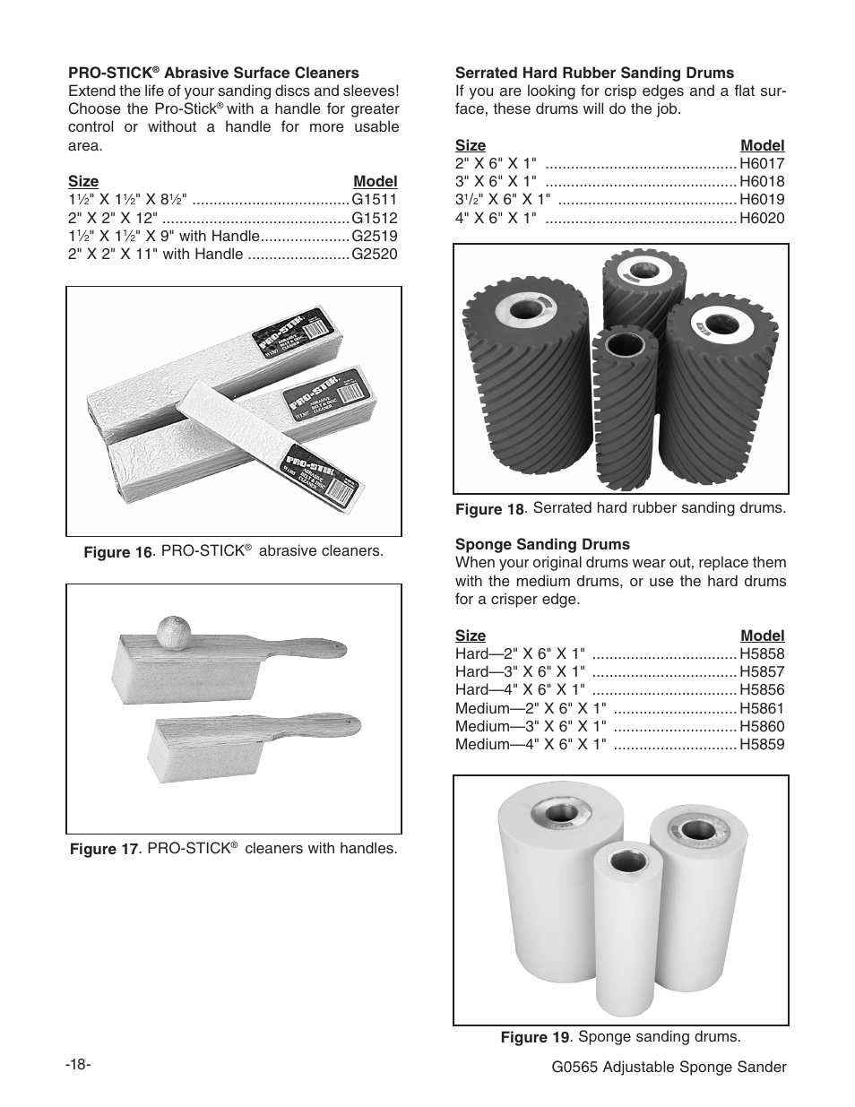 Grizzly G0565 User Manual | Page 20 / 32