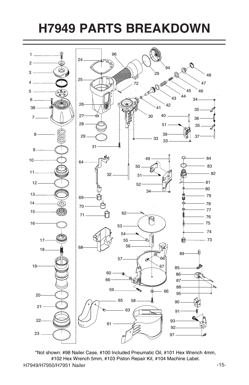 H7949 parts breakdown | Grizzly H7949 User Manual | Page 17 / 32