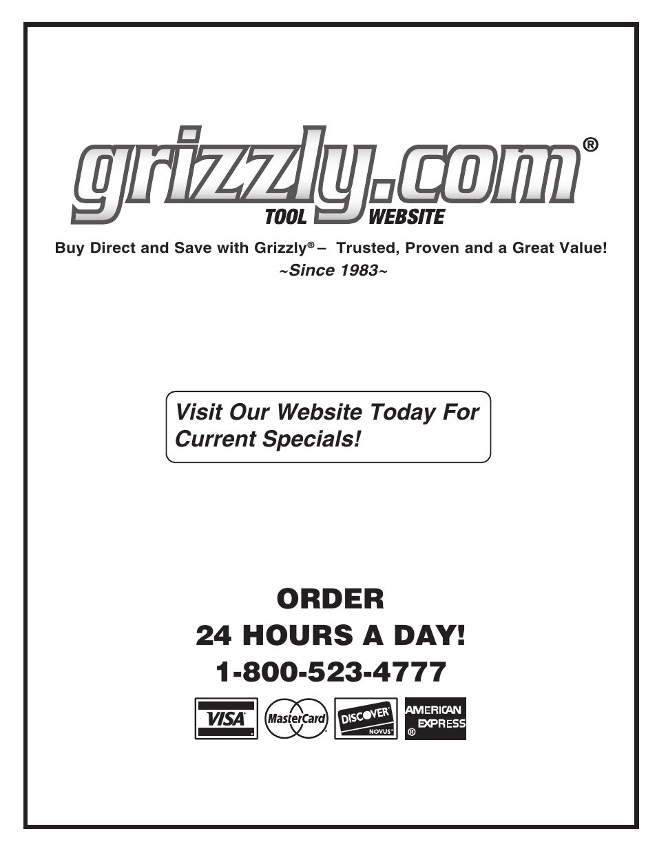 Grizzly G0462 User Manual | Page 44 / 44