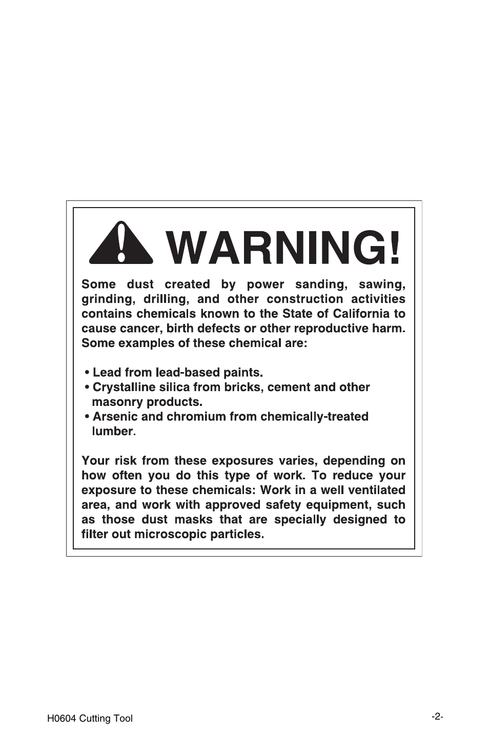 Grizzly H0604 User Manual | Page 2 / 10