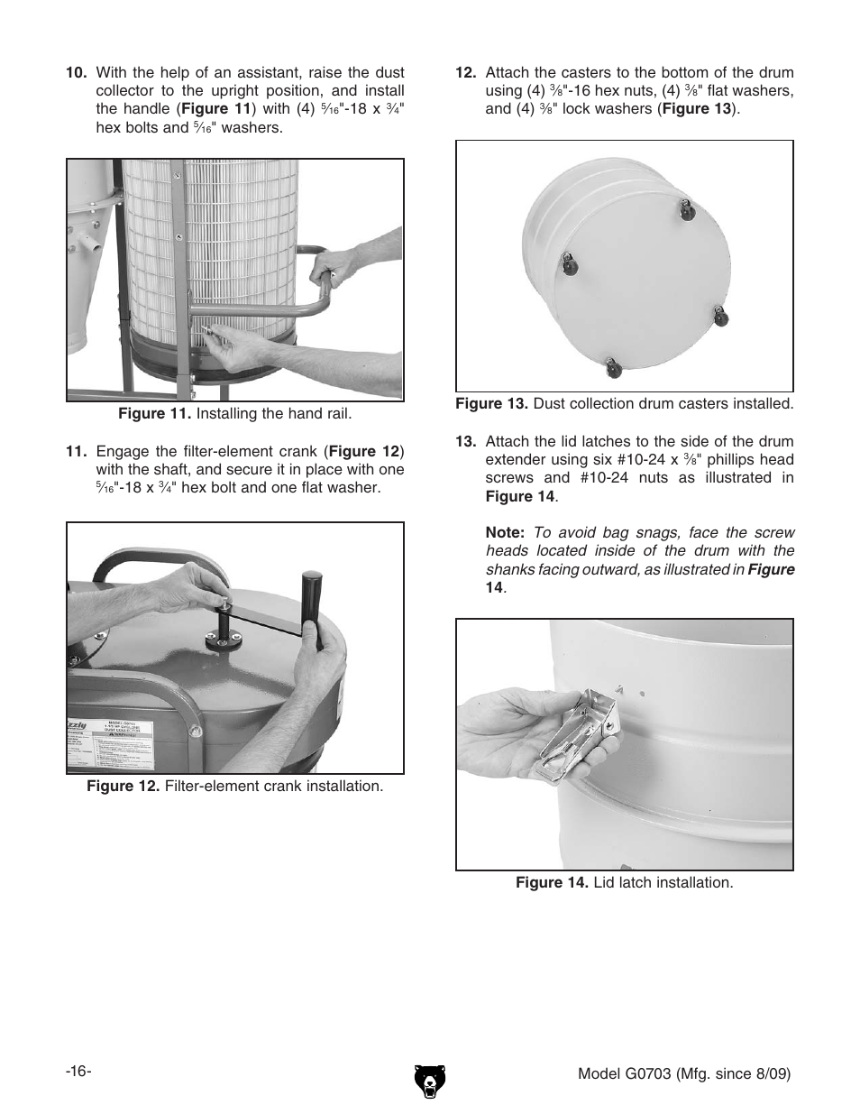 Grizzly G0703 11 User Manual | Page 16 / 40
