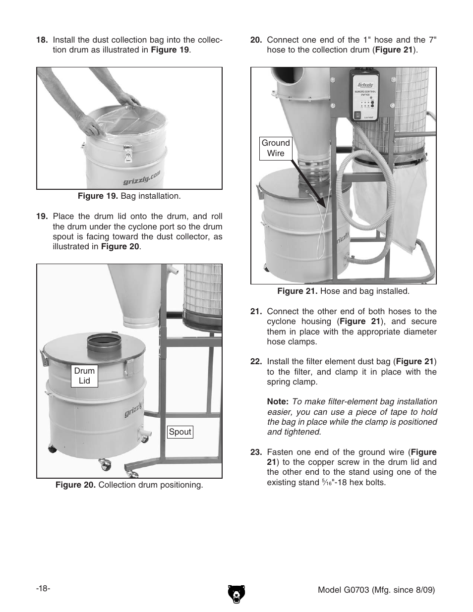 Grizzly G0703 11 User Manual | Page 18 / 40