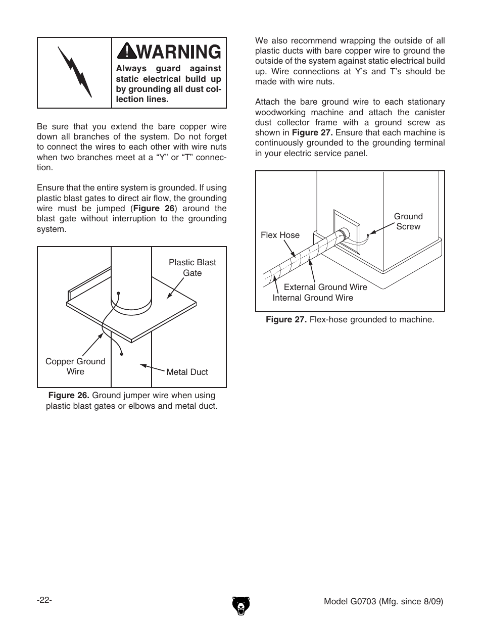 Grizzly G0703 11 User Manual | Page 22 / 40