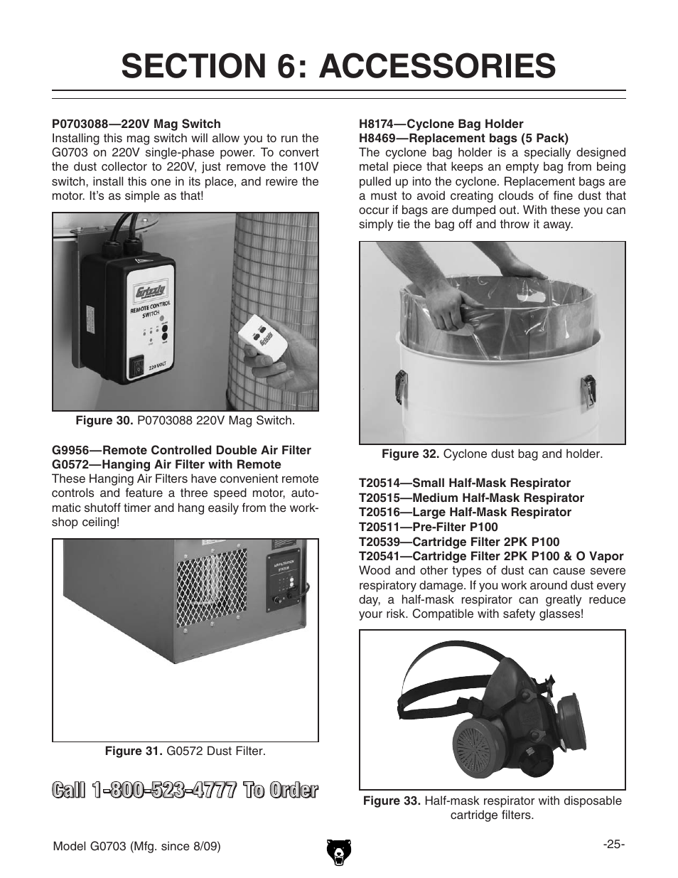 Grizzly G0703 11 User Manual | Page 25 / 40