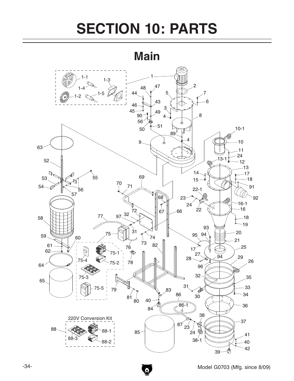 Main | Grizzly G0703 11 User Manual | Page 34 / 40