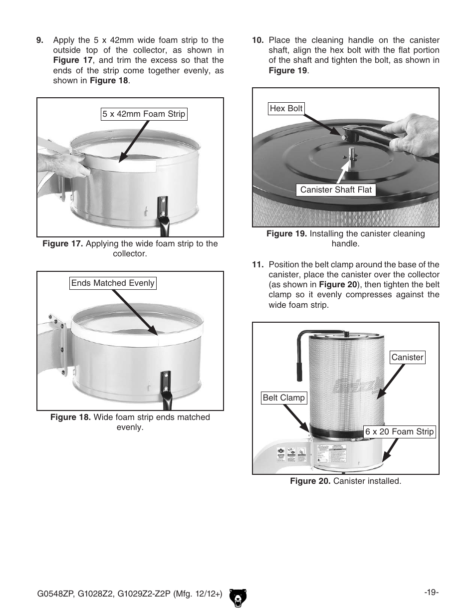 Grizzly G1029Z2P  EN User Manual | Page 21 / 56