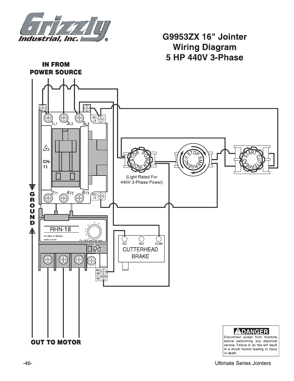 Grizzly G9953ZX User Manual | Page 48 / 76