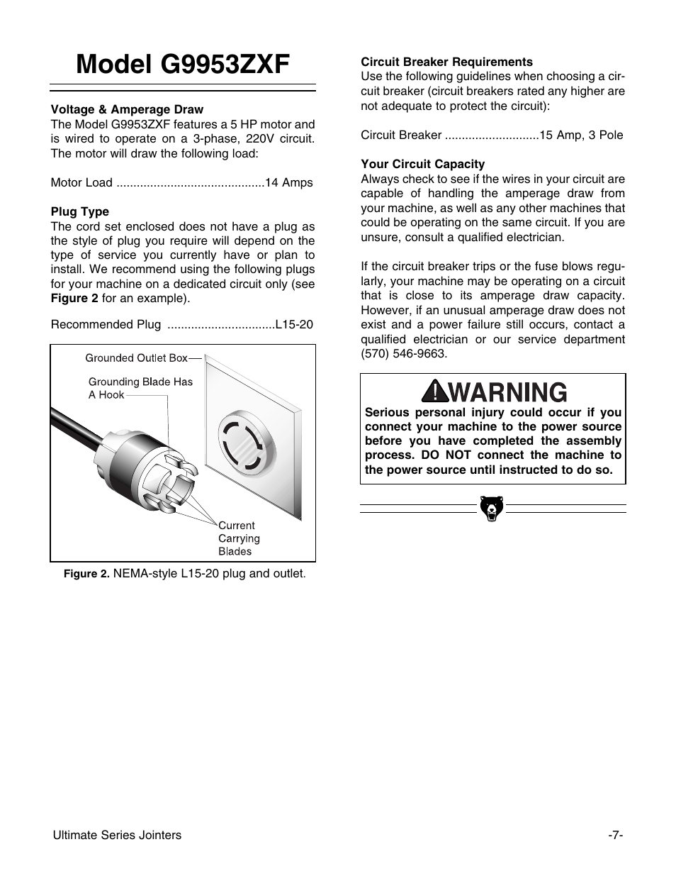 Model g9953zxf | Grizzly G9953ZX User Manual | Page 9 / 76