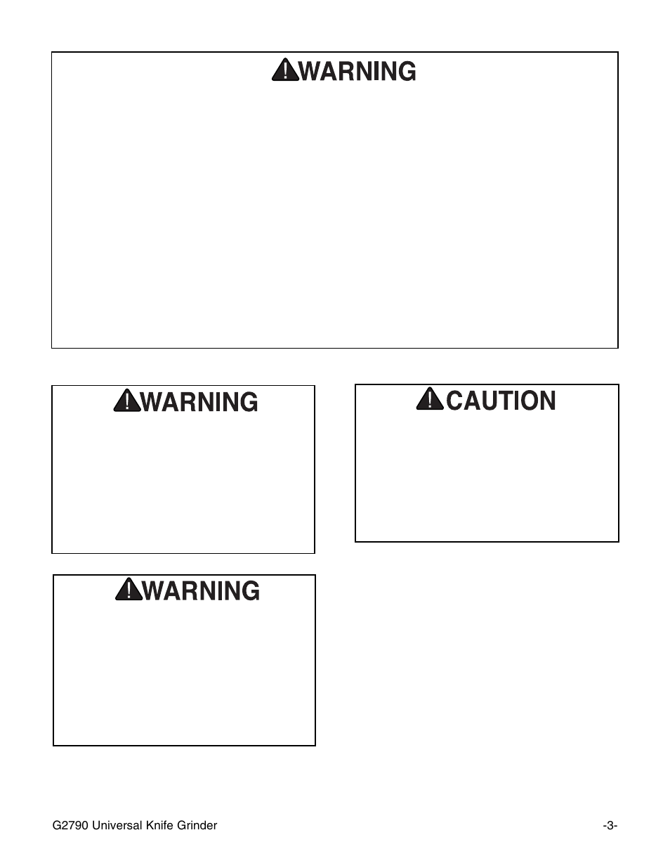 Additional safety instructions for grinders | Grizzly G2790 User Manual | Page 6 / 23