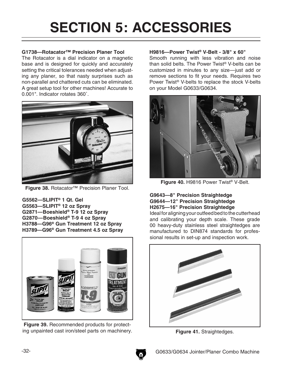 Grizzly G0633/G0634 User Manual | Page 34 / 72