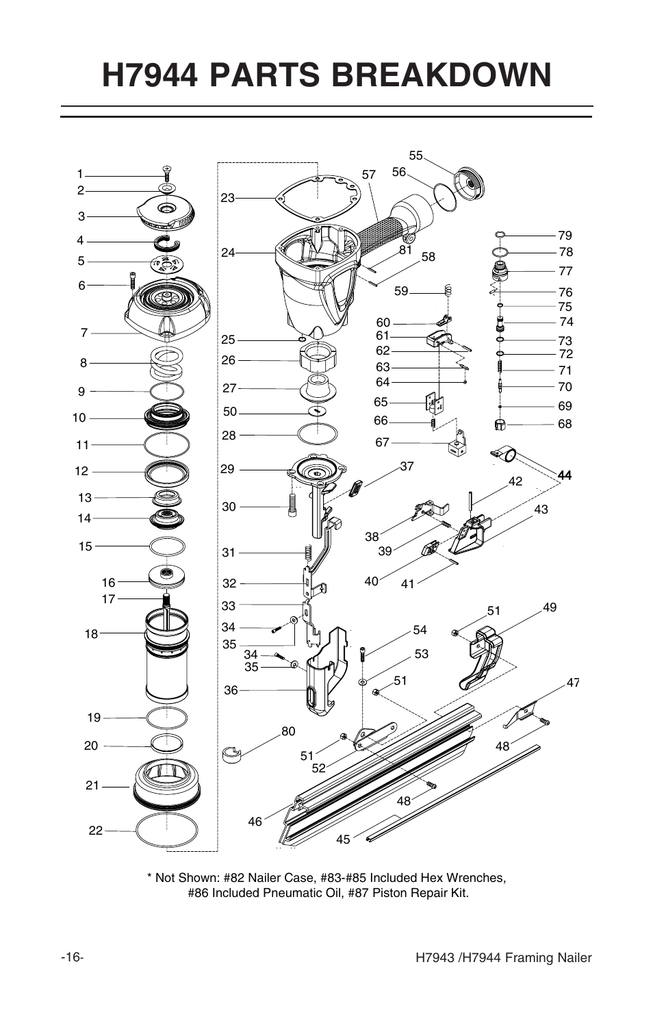 H7944 parts breakdown | Grizzly H7943/H7944 User Manual | Page 18 / 24