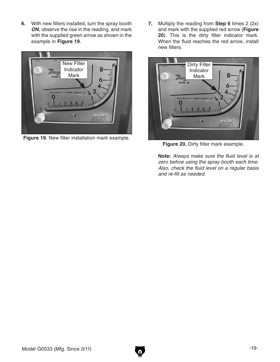 Grizzly 3HP Dry Spray Booth G0533 User Manual | Page 21 / 32