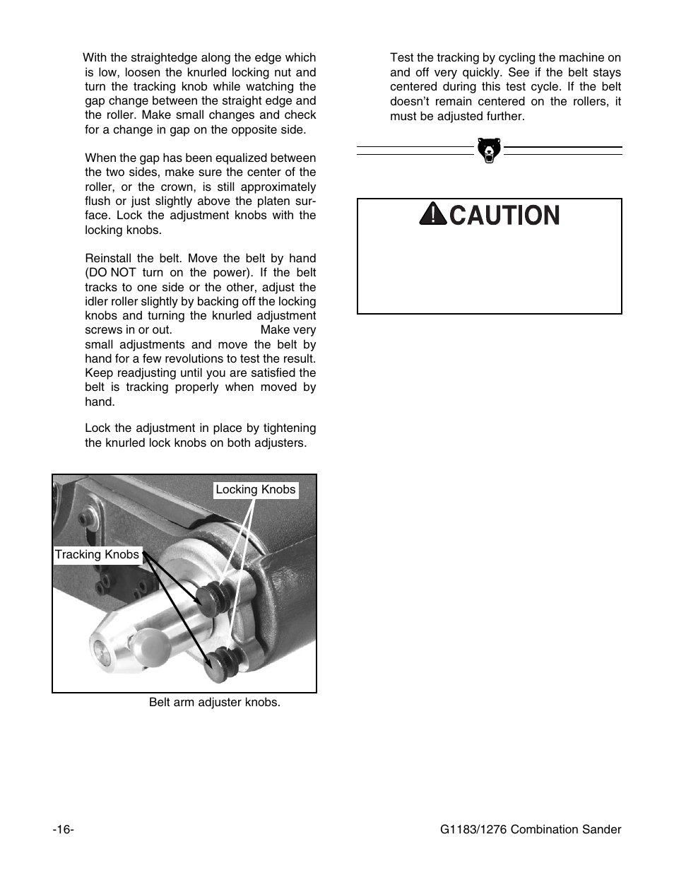 Grizzly G1276 User Manual | Page 18 / 34