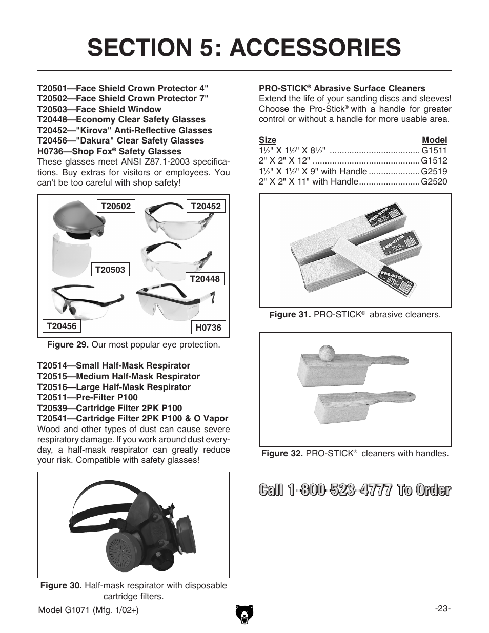 Grizzly G1071 User Manual | Page 25 / 40