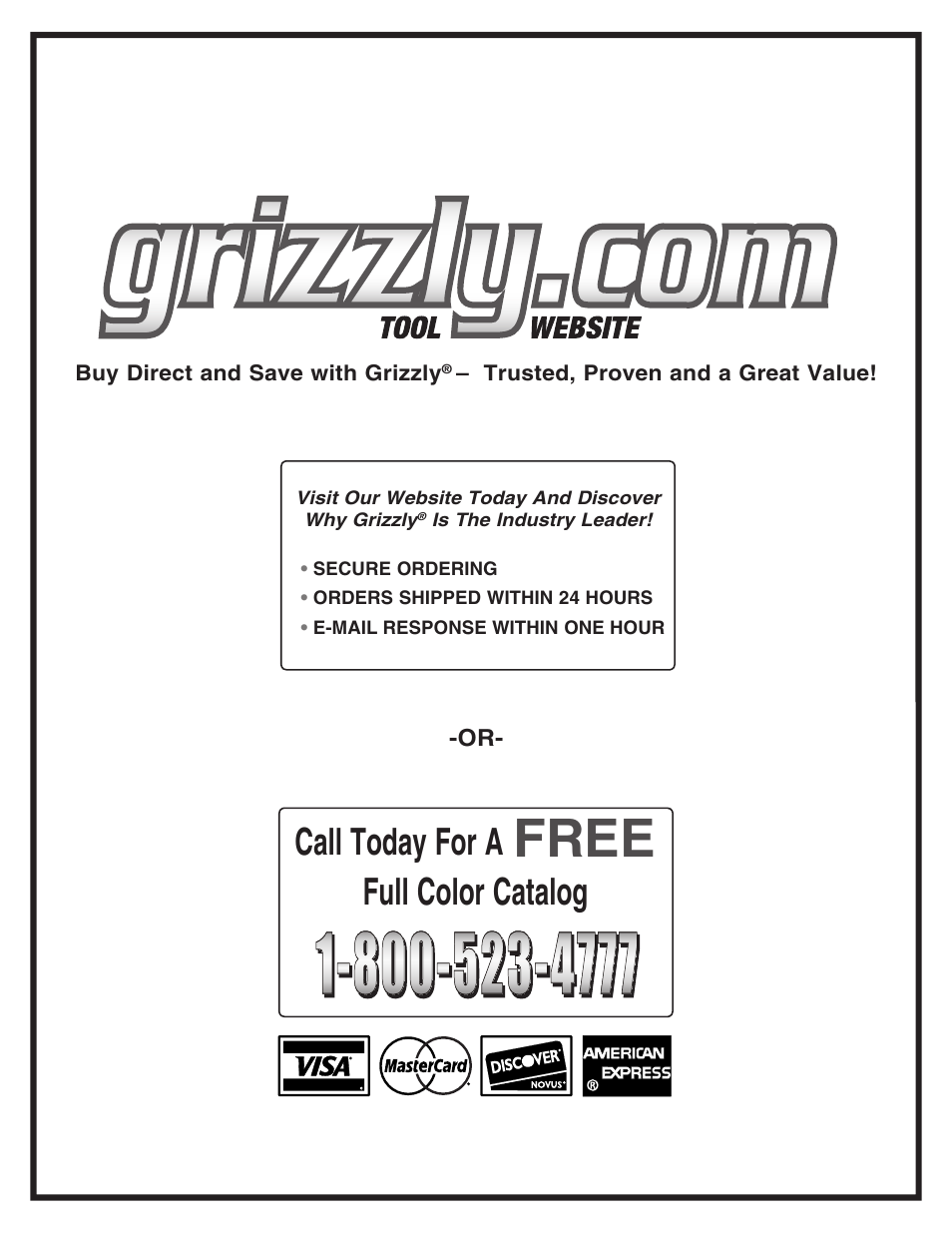 Grizzly G0599 User Manual | Page 32 / 32