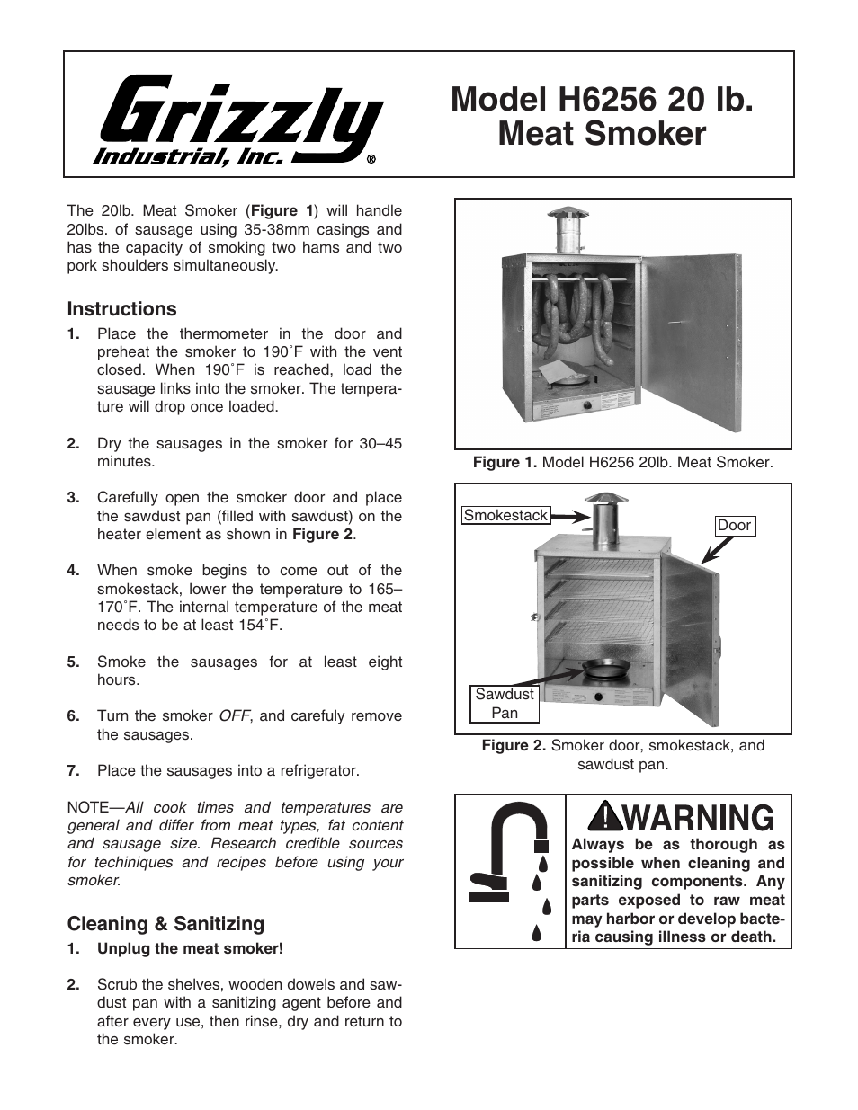 Grizzly H6256 User Manual | 2 pages