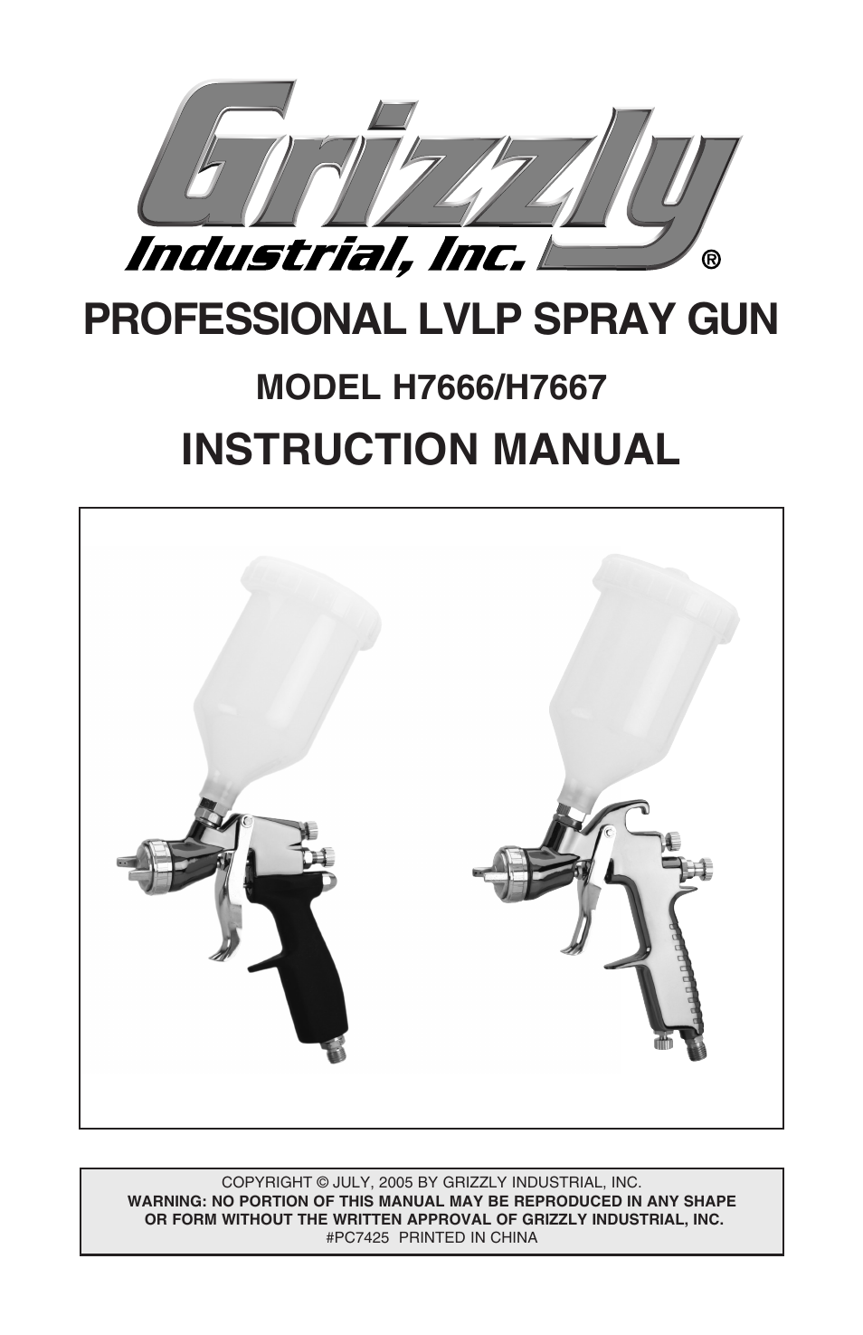 Grizzly H7666/H7667 User Manual | 24 pages