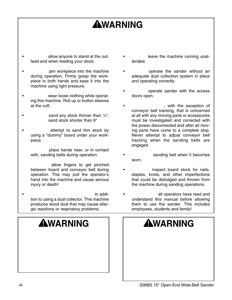 Grizzly G9983 User Manual | Page 6 / 60