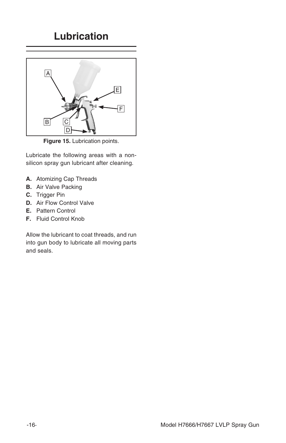 Lubrication | Grizzly H7666 User Manual | Page 16 / 24