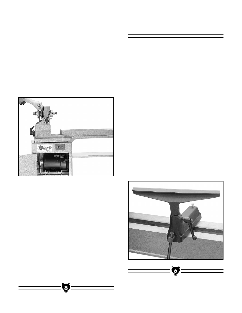 Tool rest | Grizzly G1495 User Manual | Page 13 / 28
