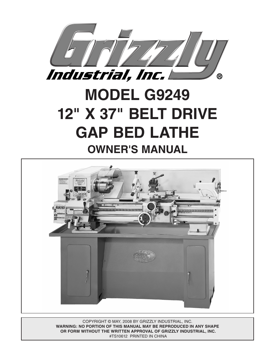 Grizzly G9249 User Manual | 92 pages