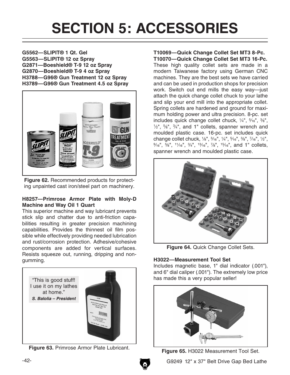 Grizzly G9249 User Manual | Page 44 / 92