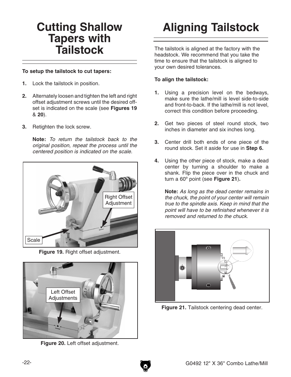 Grizzly G0492 User Manual | Page 24 / 76