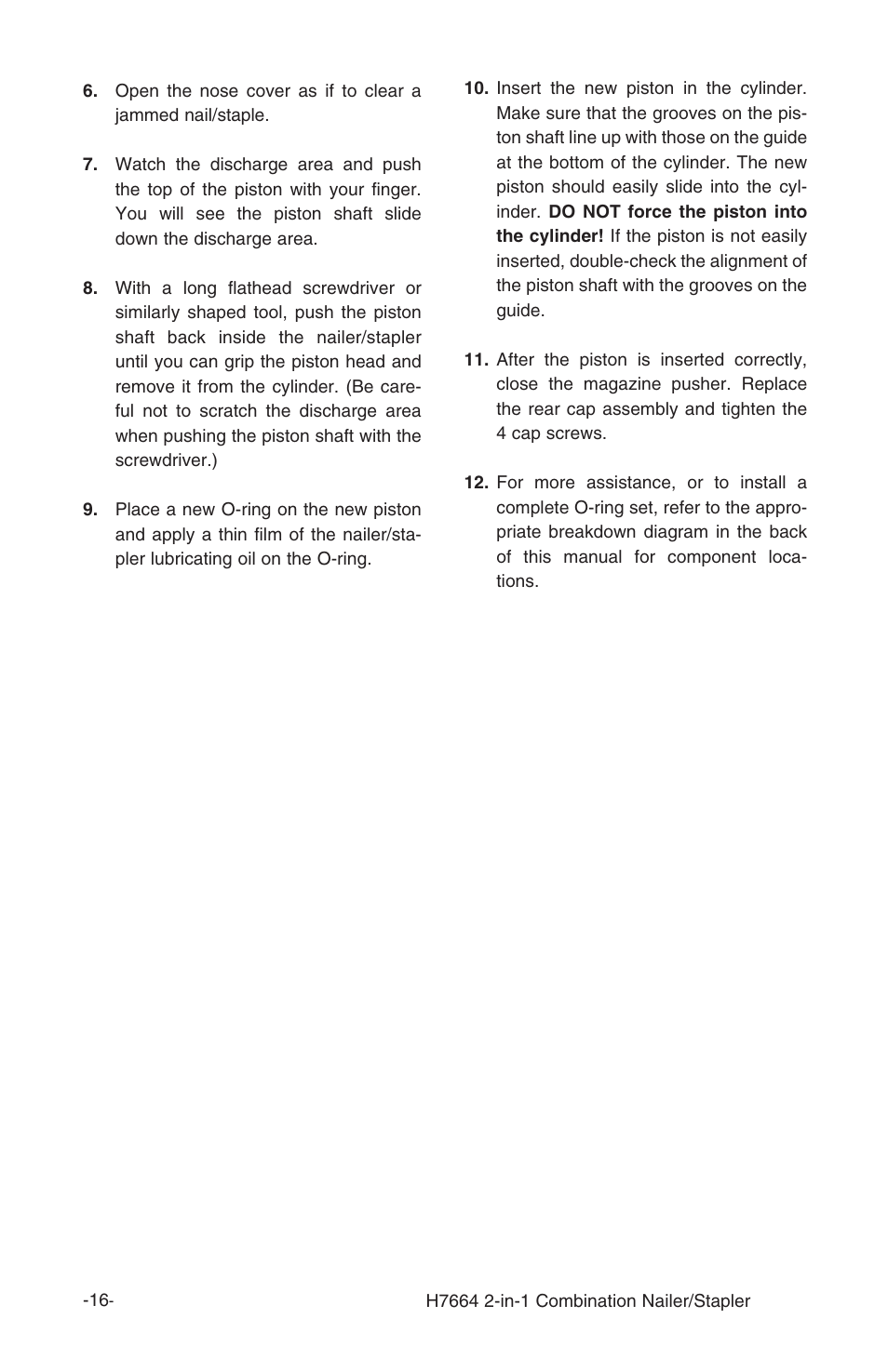 Grizzly H7664 User Manual | Page 16 / 24