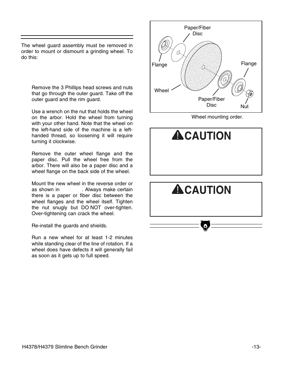 Wheel mounting | Grizzly G7298 User Manual | Page 15 / 28
