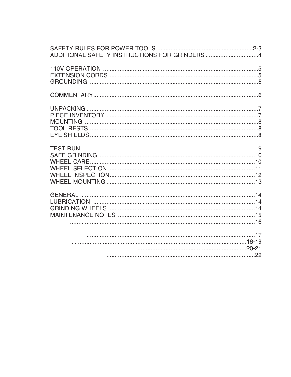 Grizzly G7298 User Manual | Page 3 / 28