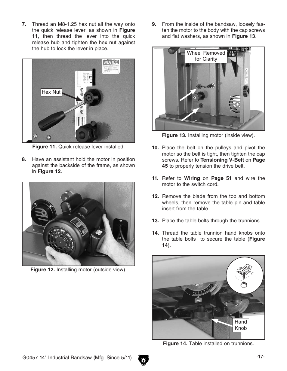 Grizzly G0457 User Manual | Page 19 / 64