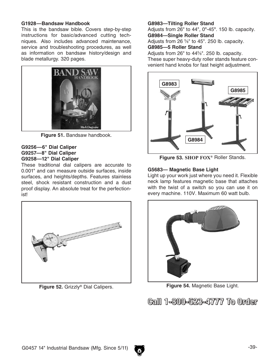 Grizzly G0457 User Manual | Page 41 / 64