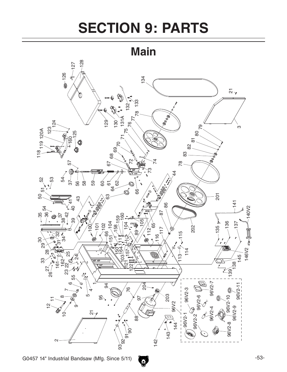 Main | Grizzly G0457 User Manual | Page 55 / 64