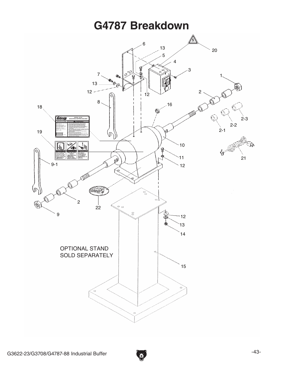 Grizzly G4787 User Manual | 2 pages