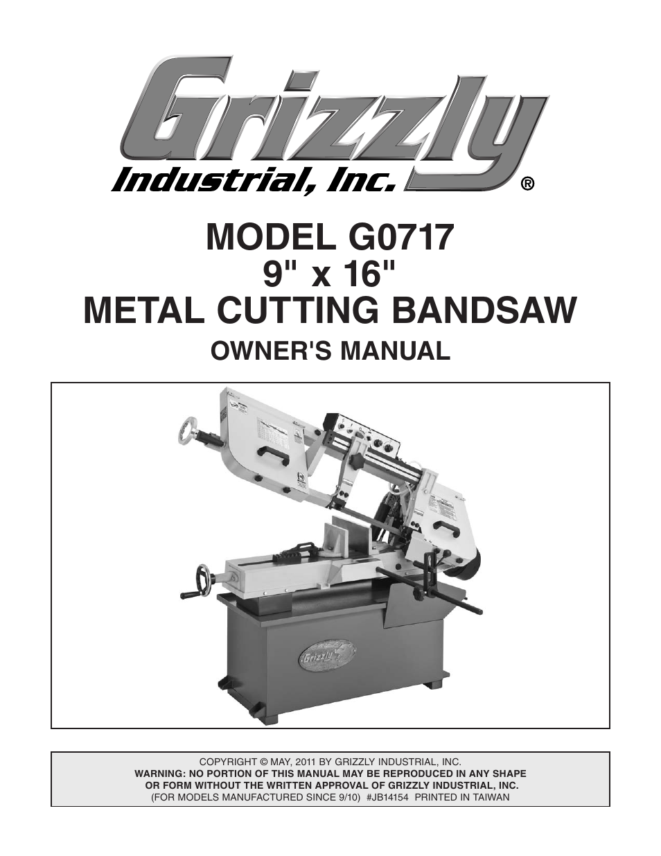 Grizzly G0717 User Manual | 60 pages