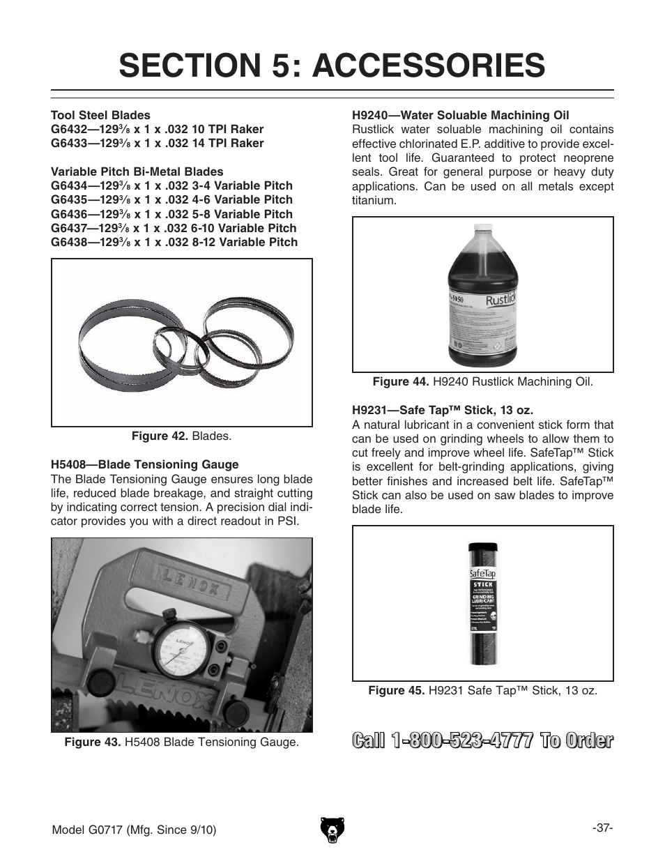 Grizzly G0717 User Manual | Page 39 / 60