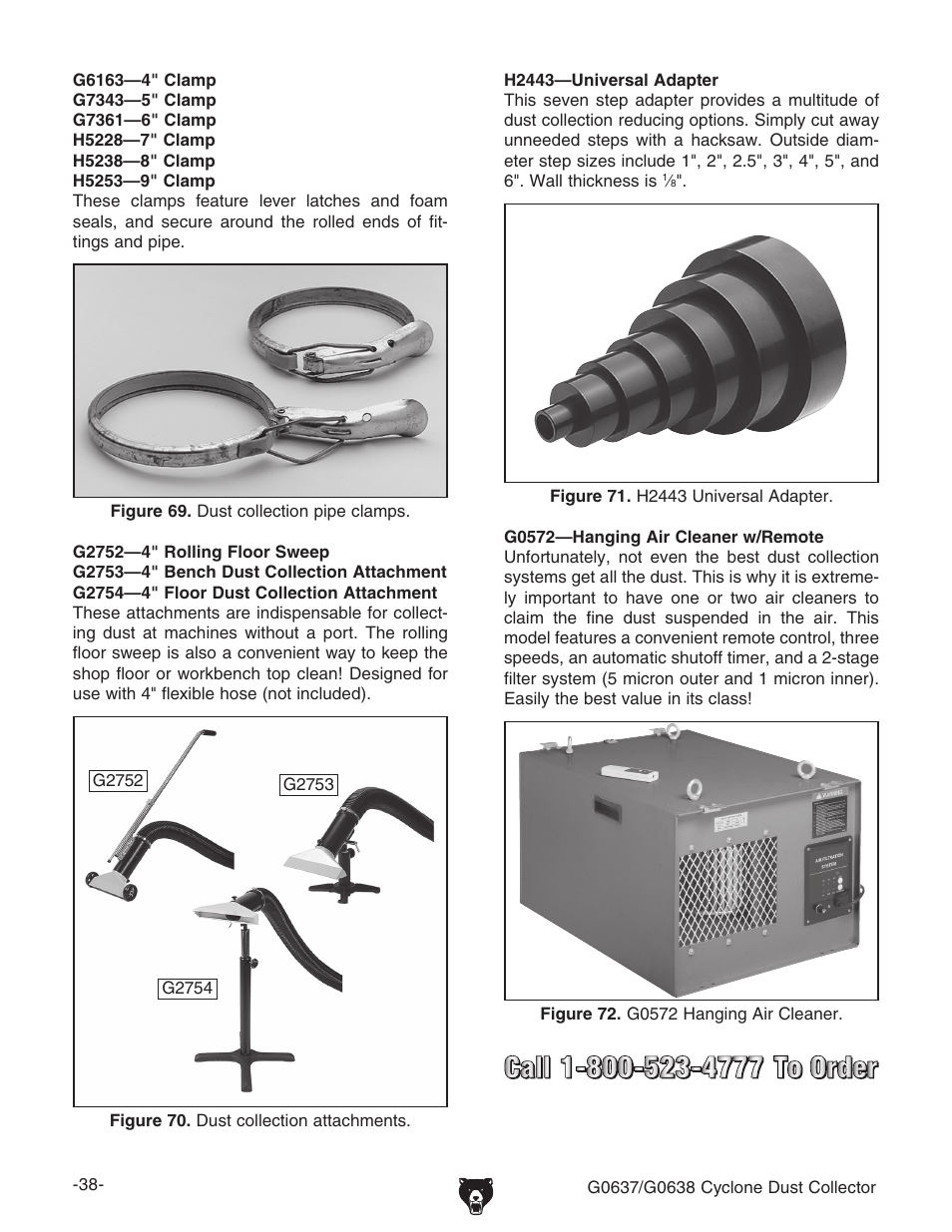 Grizzly Model G0638 User Manual | Page 40 / 60