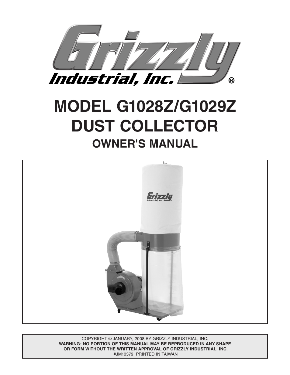 Grizzly G1028Z/G1029Z User Manual | 40 pages