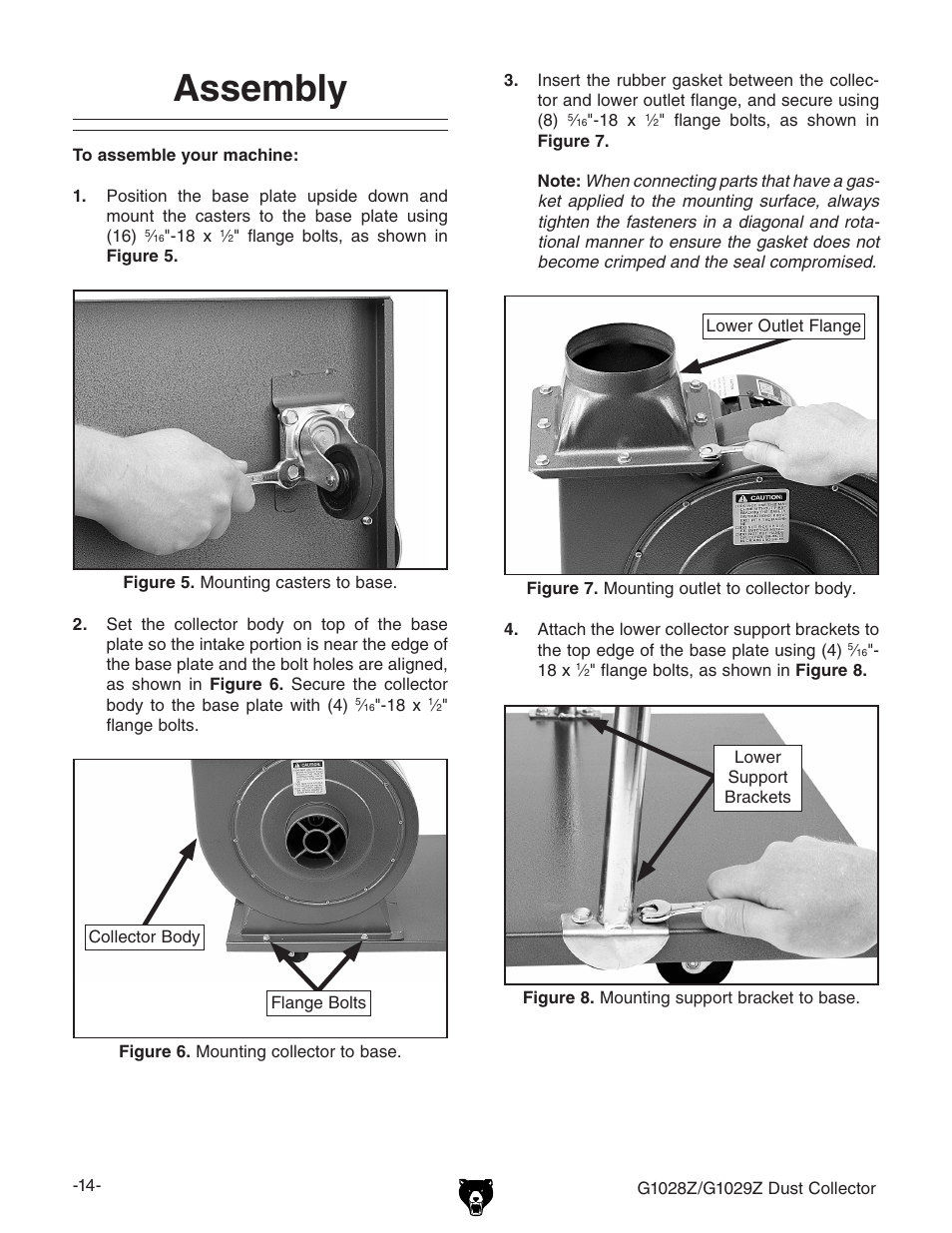 Assembly | Grizzly G1028Z/G1029Z User Manual | Page 16 / 40