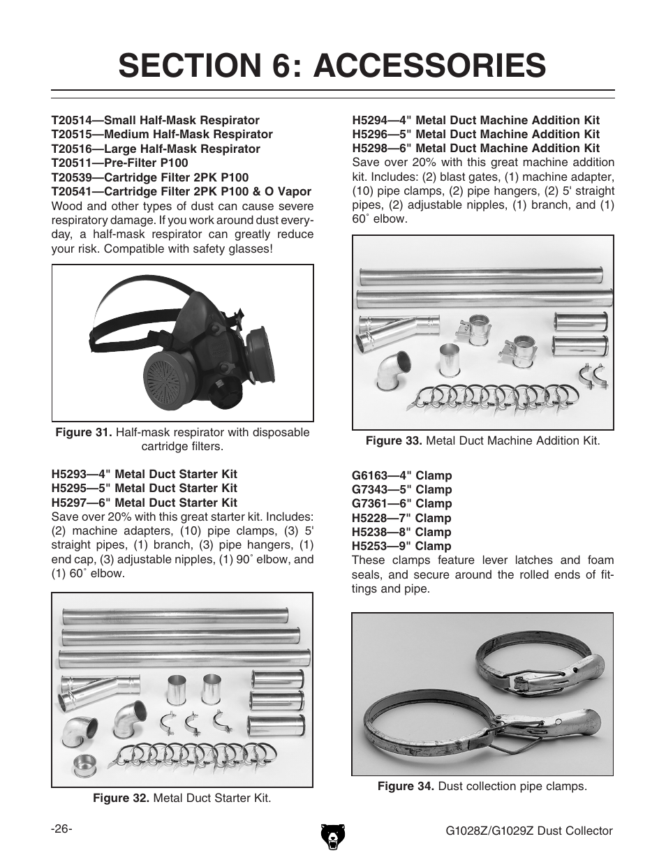 Grizzly G1028Z/G1029Z User Manual | Page 28 / 40