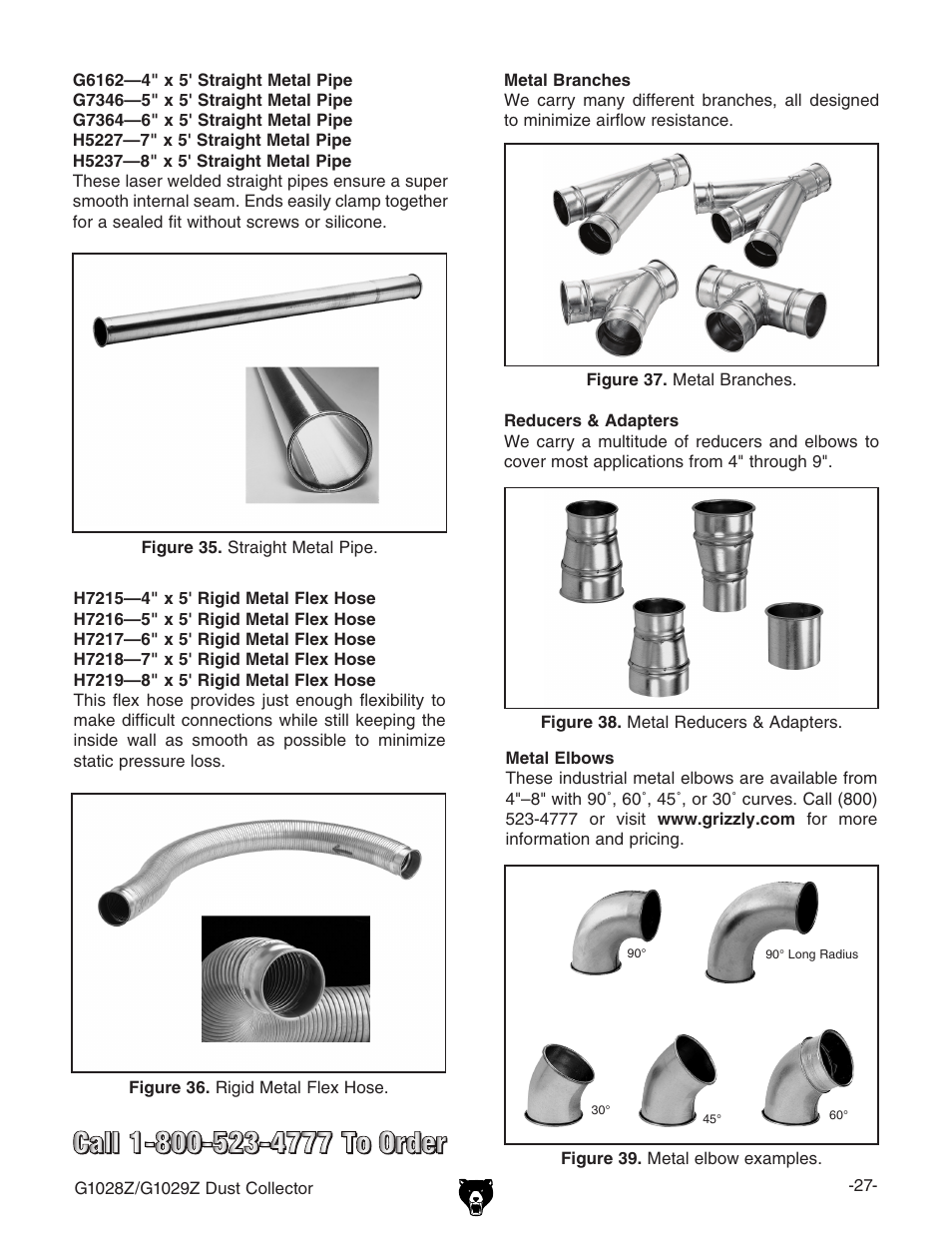 Grizzly G1028Z/G1029Z User Manual | Page 29 / 40