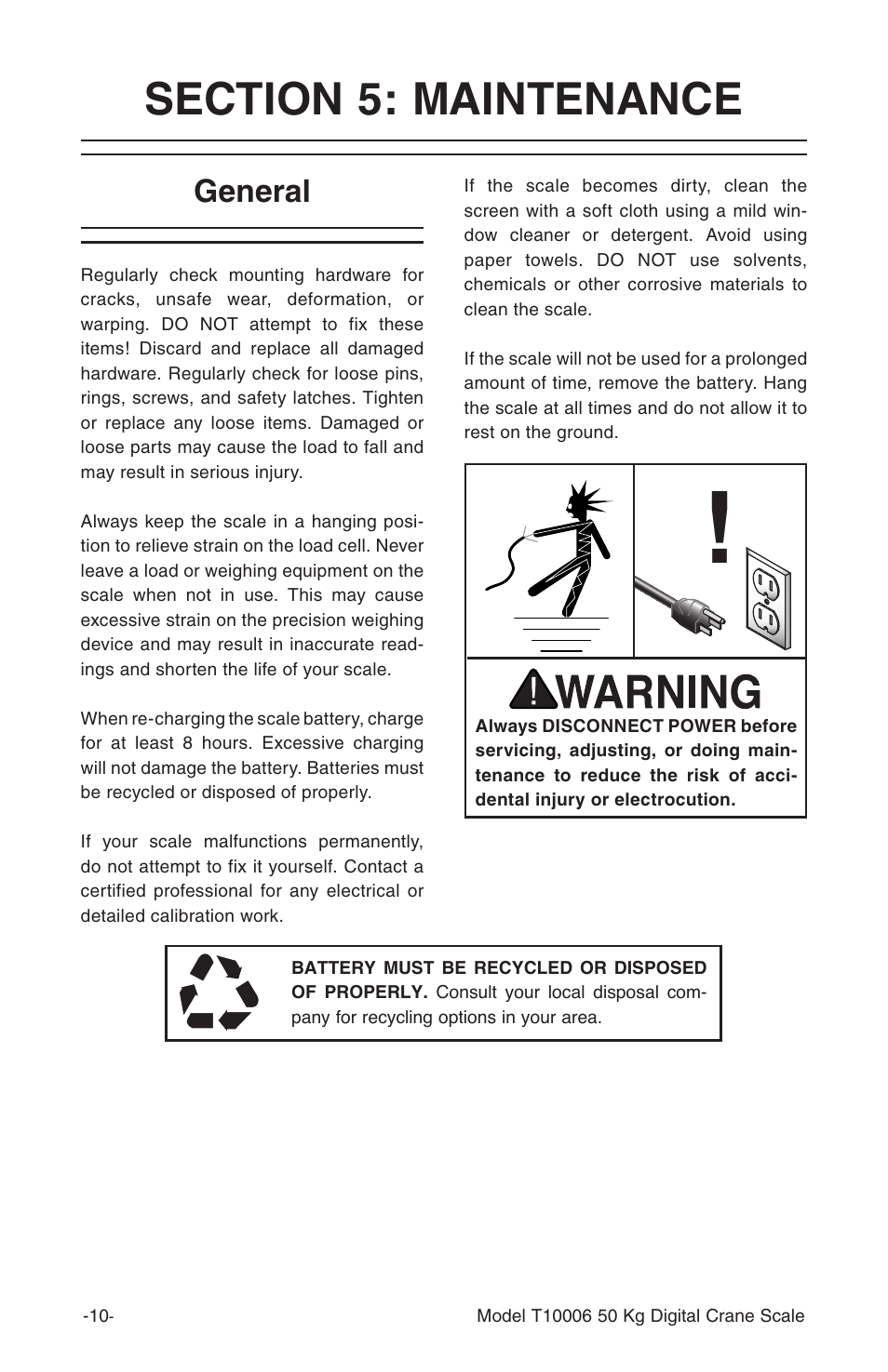 General | Grizzly T10006 User Manual | Page 11 / 16