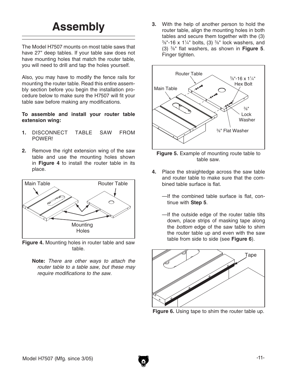 Assembly | Grizzly H7507 User Manual | Page 13 / 32