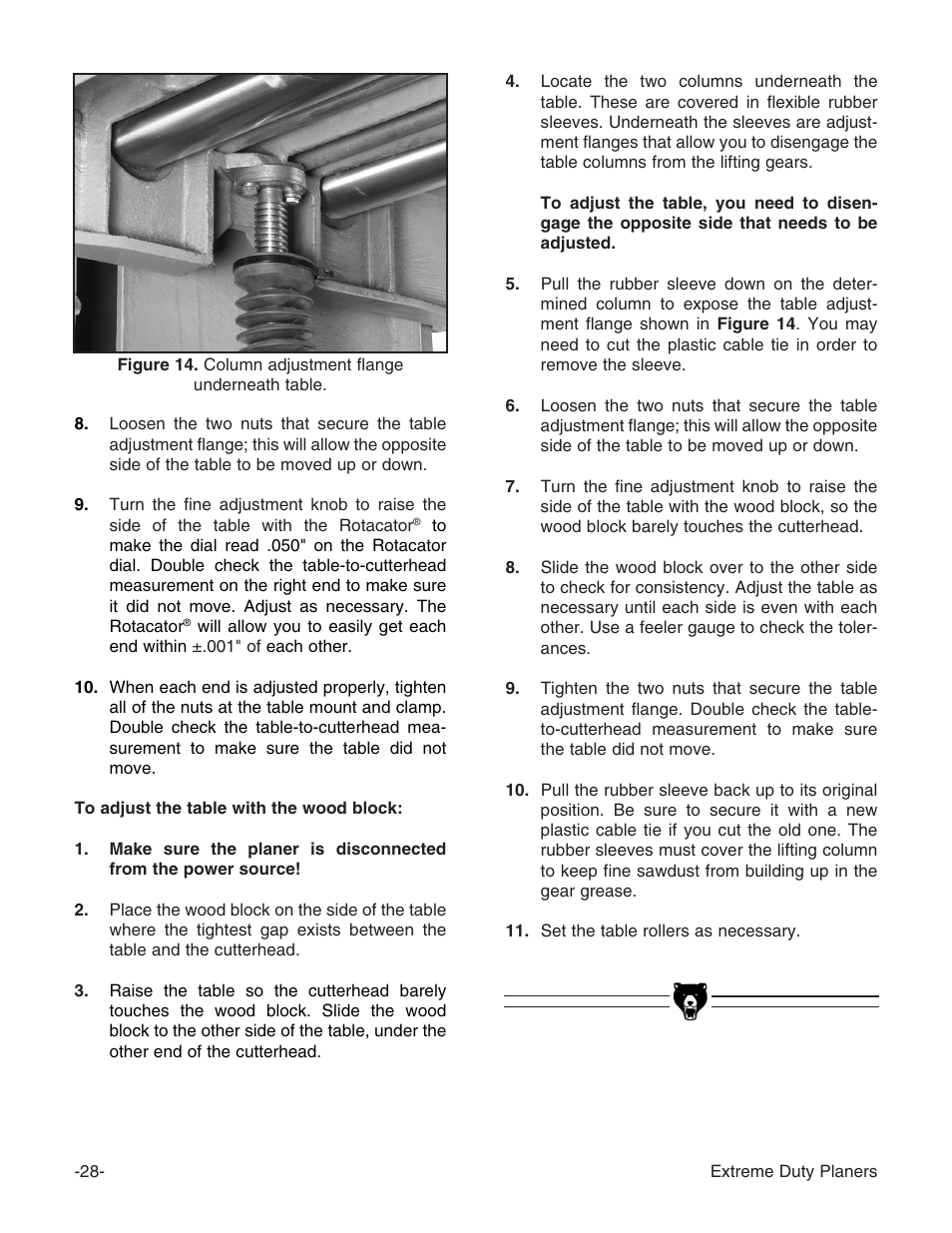 Grizzly G9961 User Manual | Page 30 / 76