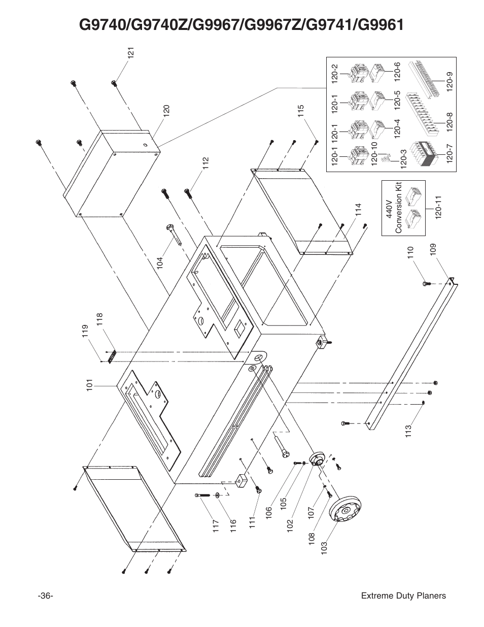 Grizzly G9961 User Manual | Page 38 / 76