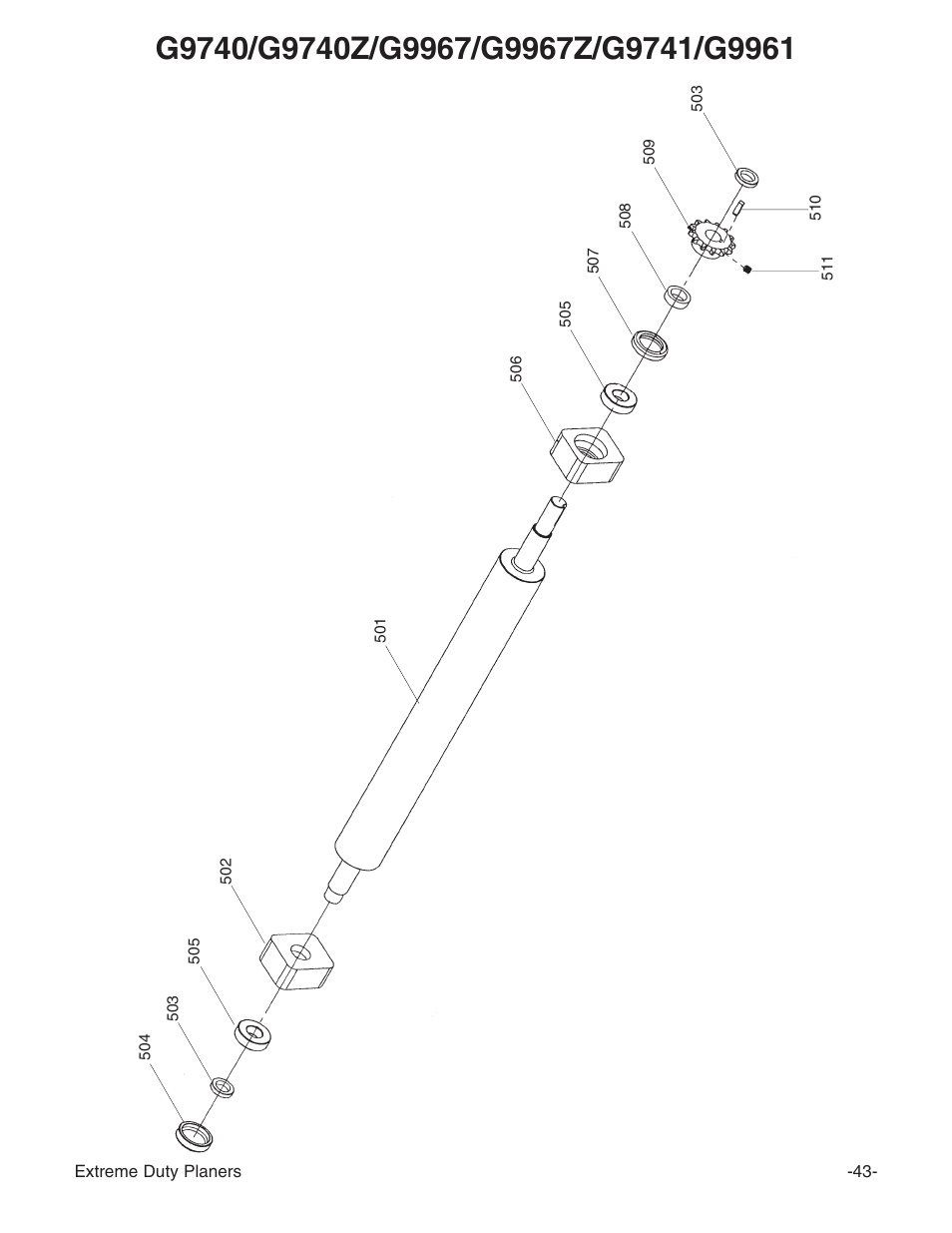 Grizzly G9961 User Manual | Page 45 / 76